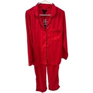 House of Harlow 1960 Red Striped Pajama Set Sleepwear Medium NWT‎ Lounge